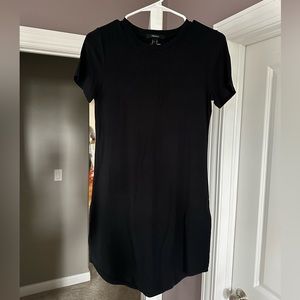 Forever21 black fitted t-shirt dress - size medium